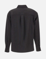 Camicia in lana vergine 1326WSH007474F DKGREY VICTORIA BECKHAM 