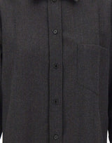 Camicia in lana vergine 1326WSH007474F DKGREY VICTORIA BECKHAM 