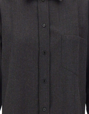 Camicia in lana vergine 1326WSH007474F DKGREY VICTORIA BECKHAM 