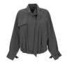 VICTORIA BECKHAM Giacca bomber con sciarpa GREY Donna 