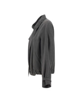 VICTORIA BECKHAM Giacca bomber con sciarpa GREY Donna 