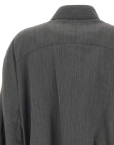 VICTORIA BECKHAM Giacca bomber con sciarpa GREY Donna 