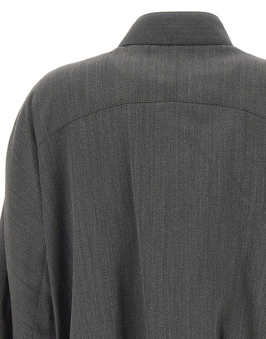 VICTORIA BECKHAM Giacca bomber con sciarpa GREY Donna 