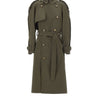 VICTORIA BECKHAM Trench coat in lana vergine GREEN Donna 
