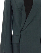 VICTORIA BECKHAM Blazer "Olie" in lana vergine GREEN Donna 
