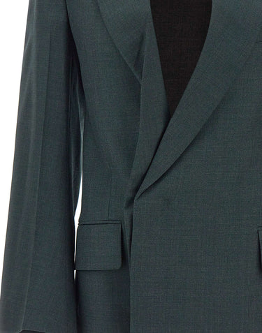 VICTORIA BECKHAM Blazer "Olie" in lana vergine GREEN Donna 