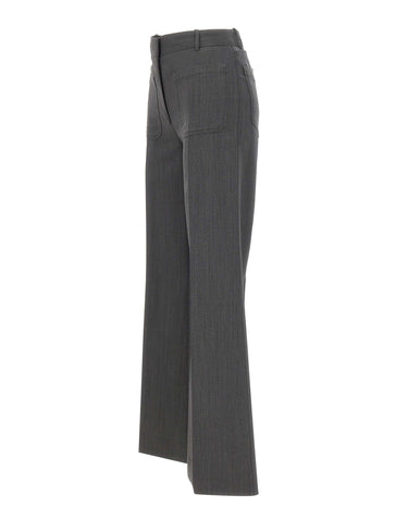 VICTORIA BECKHAM Pantaloni "Alina" GREY Donna 