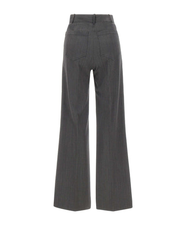 VICTORIA BECKHAM Pantaloni "Alina" GREY Donna 