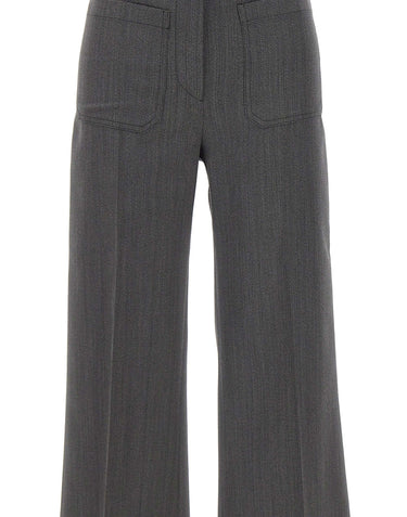 VICTORIA BECKHAM Pantaloni "Alina" GREY Donna 