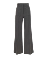 VICTORIA BECKHAM Pantaloni "Alina" GREY Donna 