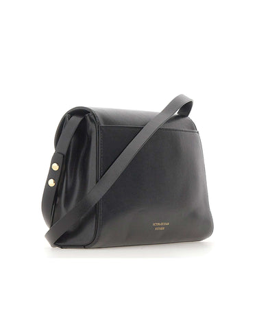 VICTORIA BECKHAM "Dorian Trapeze Bag" BLACK Donna 