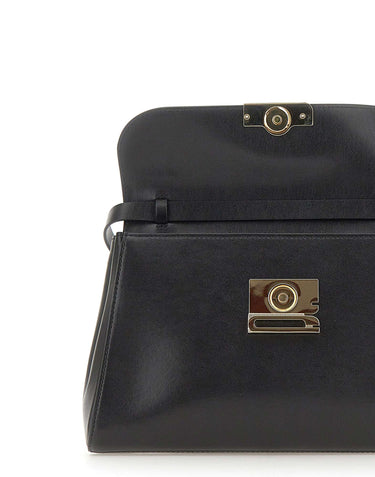 VICTORIA BECKHAM "Dorian Trapeze Bag" BLACK Donna 