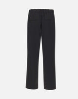 Pantaloni dritti con vita elasticizzata V073322383 001BLK VINCE. 