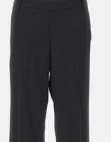 Pantaloni dritti con vita elasticizzata V073322383 001BLK VINCE. 
