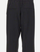 Pantaloni dritti con vita elasticizzata V073322383 001BLK VINCE. 