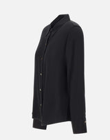 Camicia in misto seta V126113127 001BLK VINCE. 