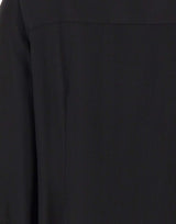 Camicia in misto seta V126113127 001BLK VINCE. 