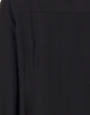 Camicia in misto seta V126113127 001BLK VINCE. 