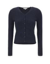 Cardigan in lana stretch V202879925 510TWN VINCE. 