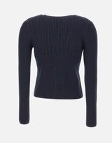 Cardigan in lana stretch V202879925 510TWN VINCE. 