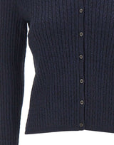 Cardigan in lana stretch V202879925 510TWN VINCE. 