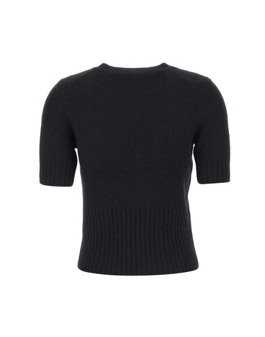 VINCE. Maglia in lana e cashmere BLACK Donna 