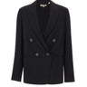 Blazer doppiopetto in crêpe V938991488 001BLK VINCE. 