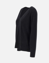 Maglia in cashmere con scollo a V VR74978133 001BLK VINCE. 