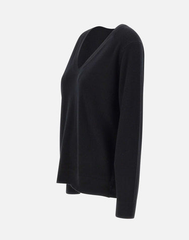 Maglia in cashmere con scollo a V VR74978133 001BLK VINCE. 