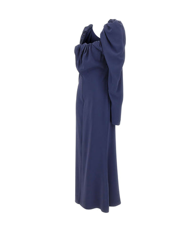 VIVIENNE WESTWOOD Abito lungo in cady BLUE Donna 