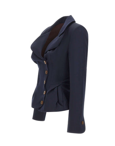 VIVIENNE WESTWOOD Giacca "Drunken Tailored" BLUE Donna 