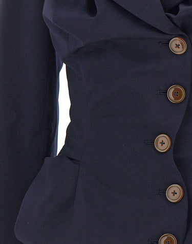 VIVIENNE WESTWOOD Giacca "Drunken Tailored" BLUE Donna 
