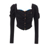 VIVIENNE WESTWOOD Cardigan "Bea Corset" BLACK Donna 