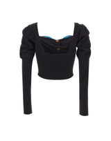 VIVIENNE WESTWOOD Cardigan "Bea Corset" BLACK Donna 