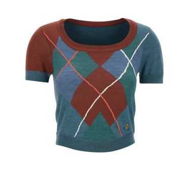 Maglia "Argyle Bodice Tee" 18030084 C00A0O101 VIVIENNE WESTWOOD 