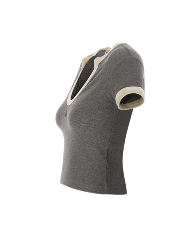 VIVIENNE WESTWOOD T-shirt "Baby Lima" GREY Donna 
