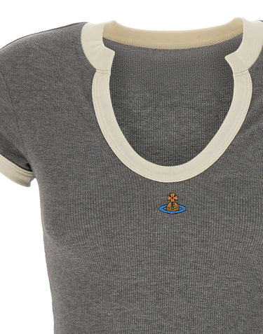 VIVIENNE WESTWOOD T-shirt "Baby Lima" GREY Donna 