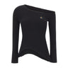 VIVIENNE WESTWOOD Maglia "Orgy Shoulder" BLACK Donna 