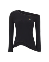 VIVIENNE WESTWOOD Maglia "Orgy Shoulder" BLACK Donna 