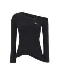 VIVIENNE WESTWOOD Maglia "Orgy Shoulder" BLACK Donna 