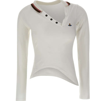 VIVIENNE WESTWOOD Polo "Glory" WHITE Donna 