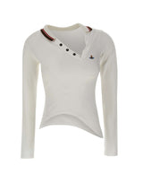 VIVIENNE WESTWOOD Polo "Glory" WHITE Donna 