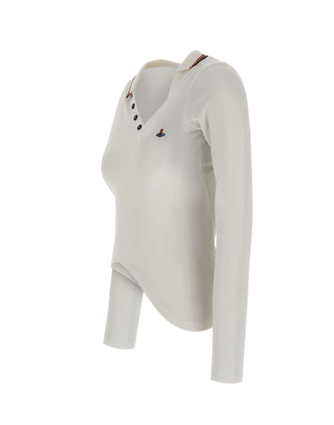 VIVIENNE WESTWOOD Polo "Glory" WHITE Donna 