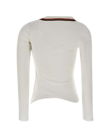 VIVIENNE WESTWOOD Polo "Glory" WHITE Donna 
