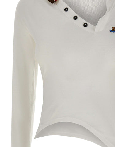 VIVIENNE WESTWOOD Polo "Glory" WHITE Donna 