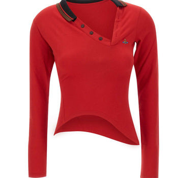 VIVIENNE WESTWOOD Polo "Glory" RED Donna 