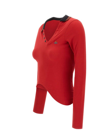 VIVIENNE WESTWOOD Polo "Glory" RED Donna 