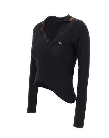 VIVIENNE WESTWOOD Polo "Glory" BLACK Donna 