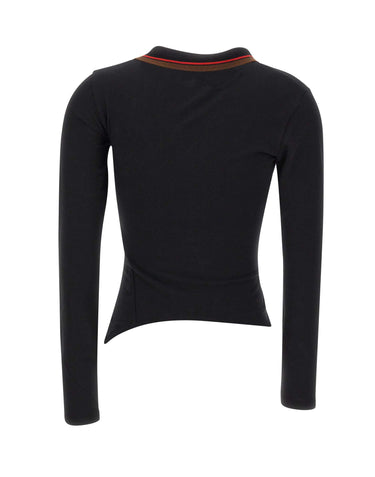 VIVIENNE WESTWOOD Polo "Glory" BLACK Donna 