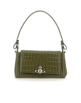 VIVIENNE WESTWOOD Borsa a spalla "Hazel Medium" GREEN Donna 